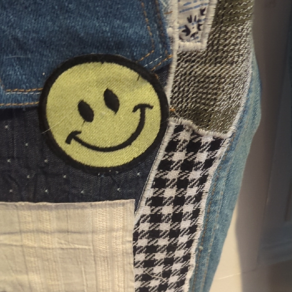 BDG Multicolor Patchwork Flare Jeans NWT - image 4